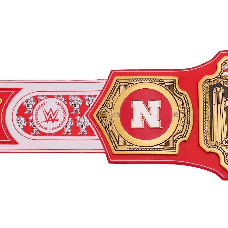WWE Nebraska Huskers College Legacy Championship Title Belt - WWF Belt