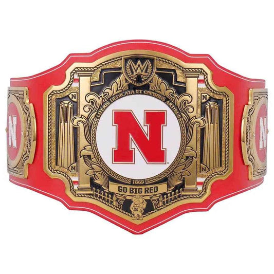 WWE Nebraska Huskers College Legacy Championship Title Belt