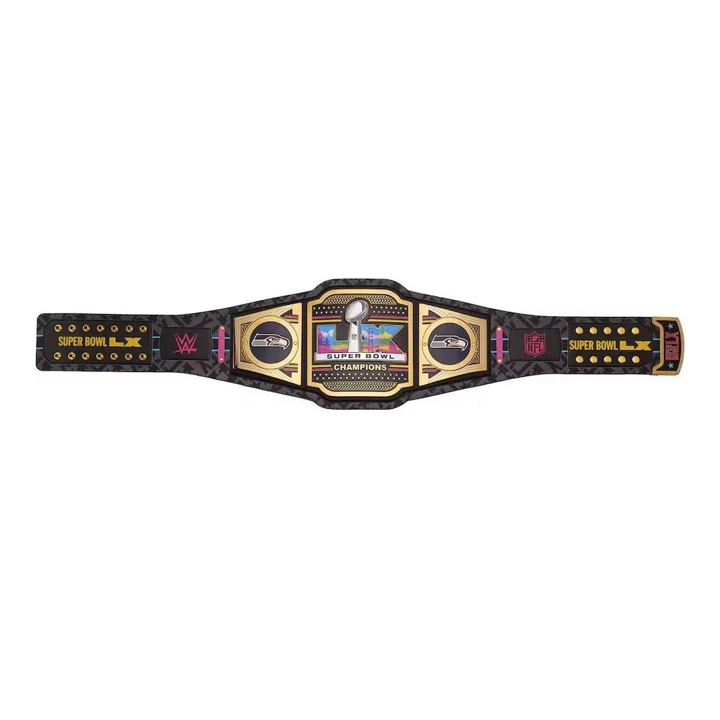 WWE Seattle Seahawks Super Bowl LX Champions Legacy Title Belt - WWF Belt