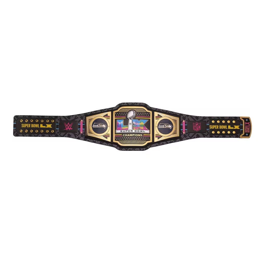 WWE Seattle Seahawks Super Bowl LX Champions Legacy Title BeltChampionship BeltWWF Belt