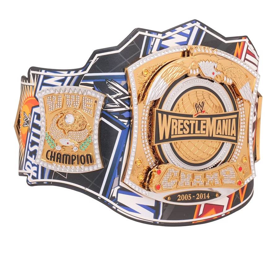 WWE Spinner 40 Years Of WrestleMania Replica Title Belt - WWF Belt