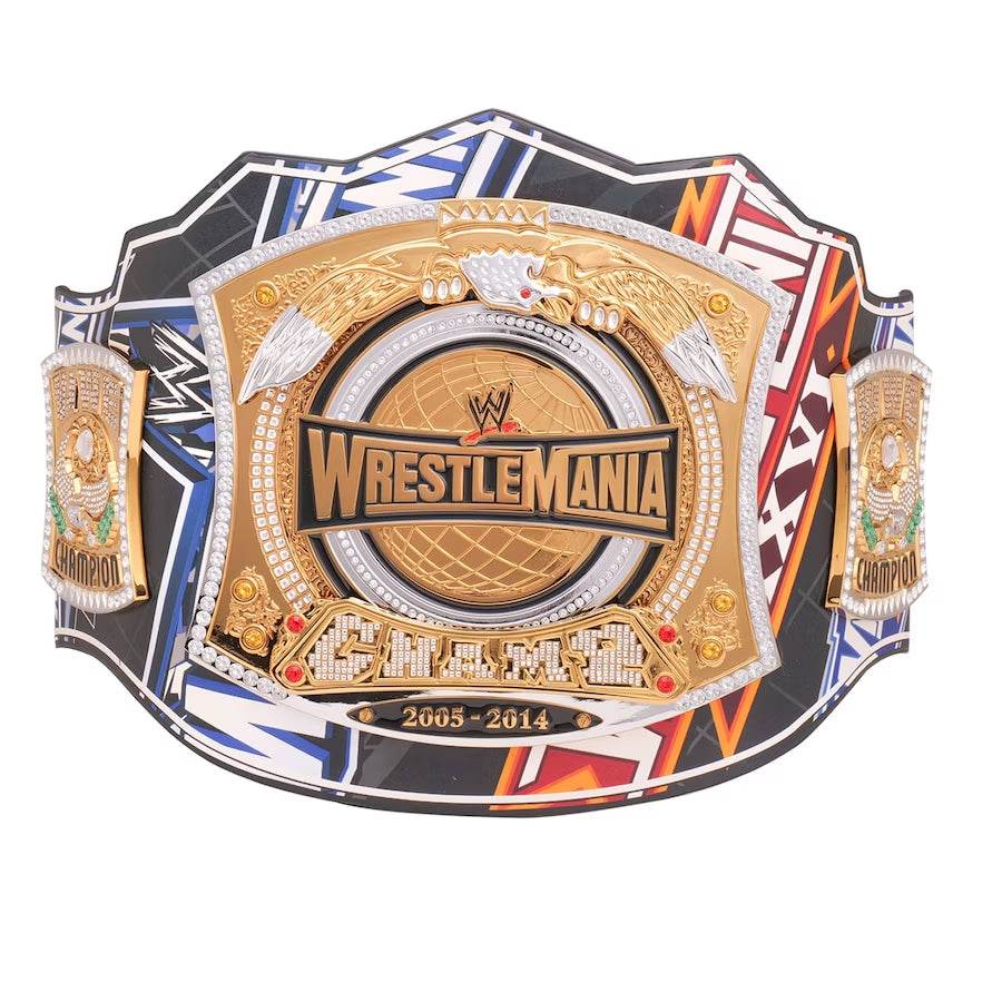 WWE Spinner 40 Years Of WrestleMania Replica Title Belt - WWF Belt