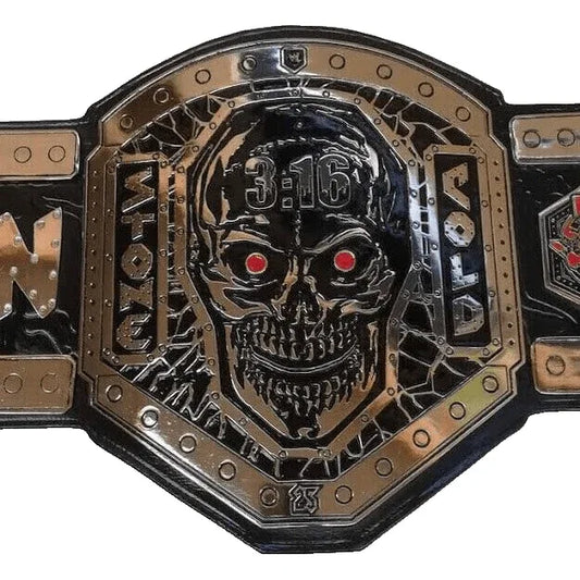 WWE Steve Austin Stone Cold Smoking Skull Championship Belt - WWF Belt