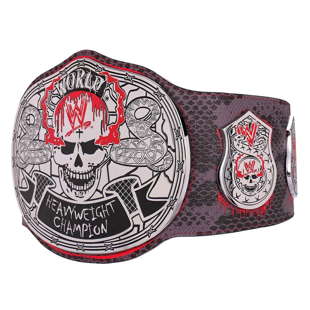 WWE Stone Cold Steve Austin Blood From A Stone Signature Series Title Belt - WWF Belt