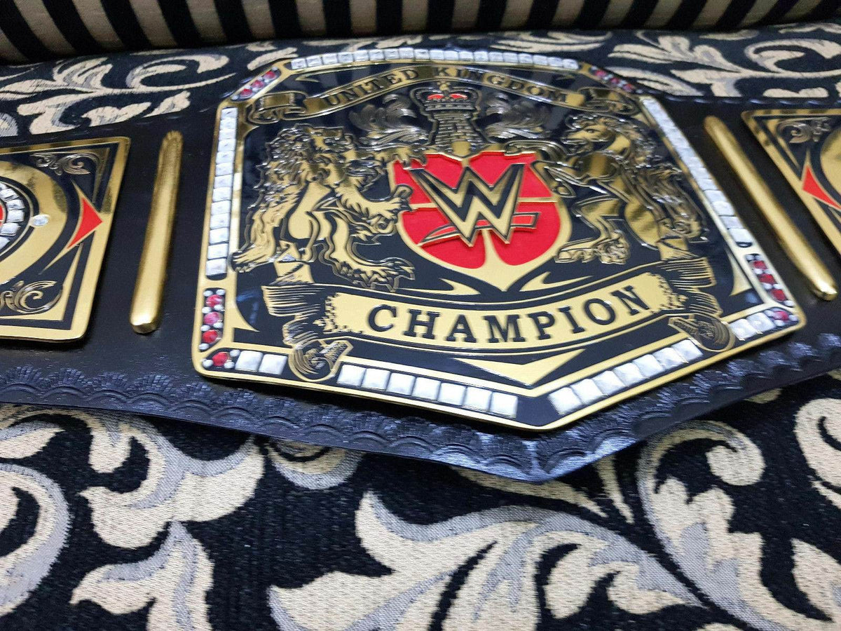 WWE United Kingdom Champion Wrestling Title Belt - WWF Belt