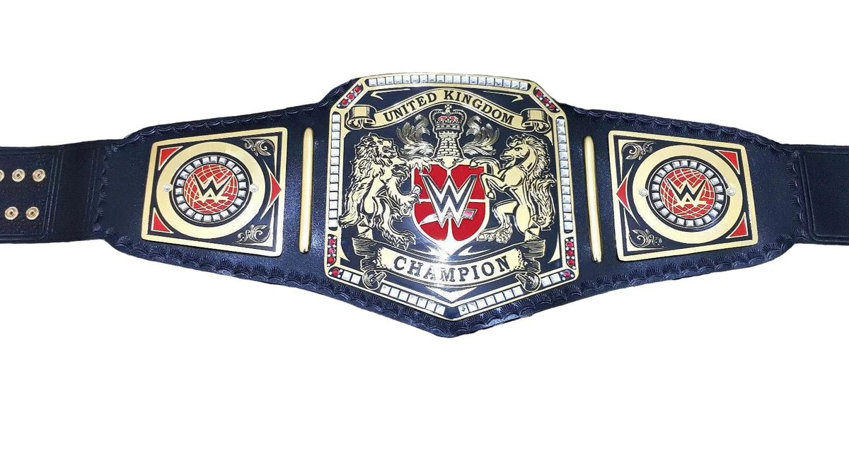 WWE United Kingdom Champion Wrestling Title Belt - WWF Belt