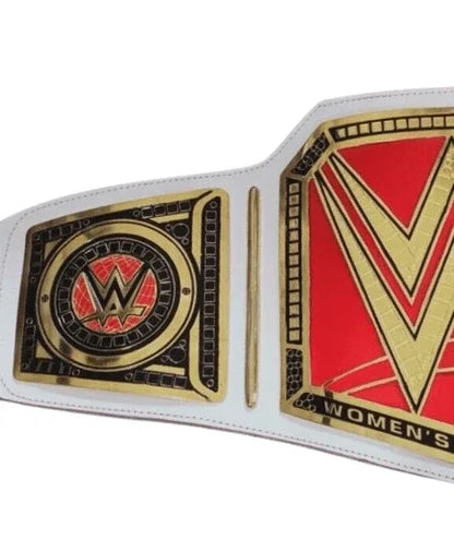 WWE Women Wrestling Championship White & Red Belt - WWF Belt