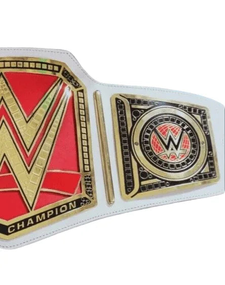 WWE Women Wrestling Championship White & Red Belt - WWF Belt