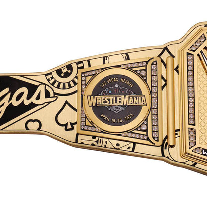 WWE WrestleMania 41 Golden Championship Replica Title Belt - WWF Belt