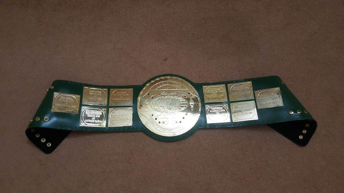 WWF Big Green World Heavyweight Wrestling Champion Title Belt - WWF Belt