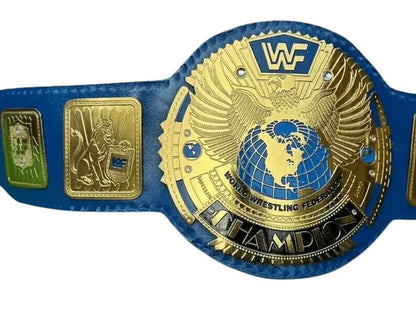 WWF Block Logo Heavyweight Wrestling Championship Title Belt - WWF Belt
