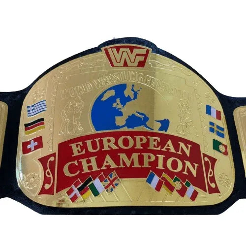 WWF European Championship Replica Title Belt - WWF Belt