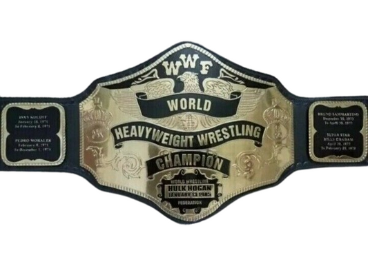 WWF Hulk Hogan Wrestling Heavyweight Championship Title Belt Replica