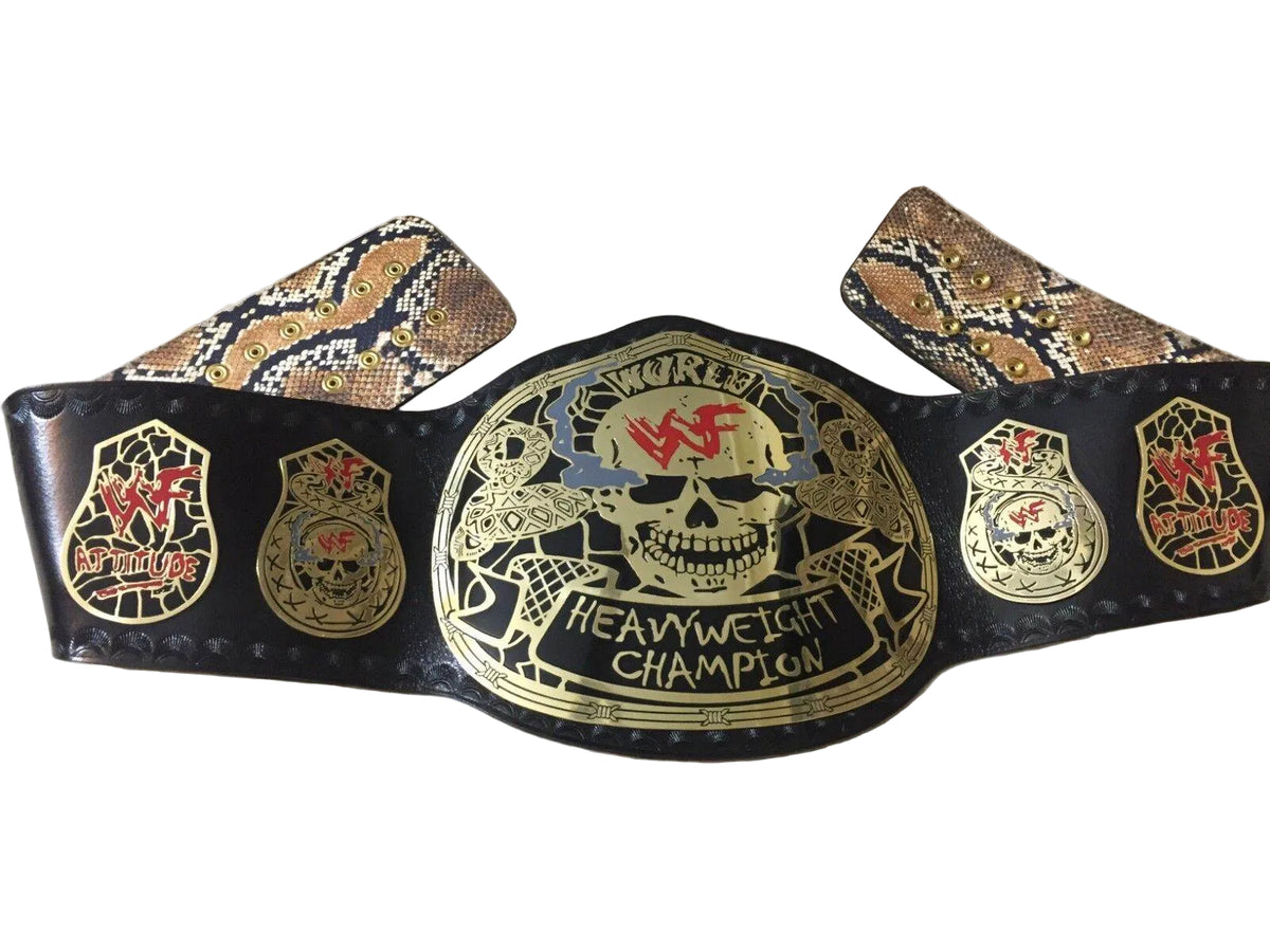 WWF Smoking Skull Championship Replica Title Belt - WWF Belt