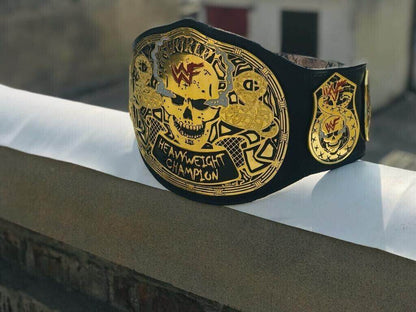 WWF Smoking Skull Championship Title Belt - WWF Belt