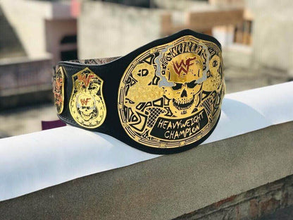 WWF Smoking Skull Championship Title Belt - WWF Belt