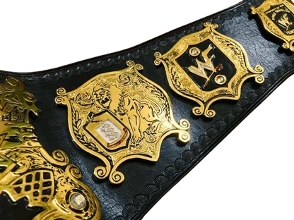 WWF Undisputed V1 Championship Belt in 4MM Zinc & 24KT Gold Plating - WWF Belt