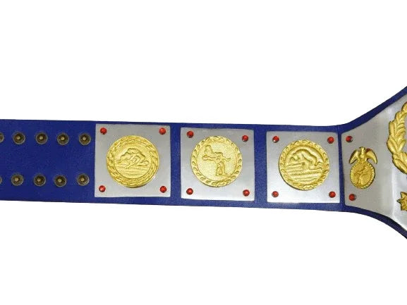 WWWF 82’ Tag Team Old School Championship Trophy Belt - WWF Belt
