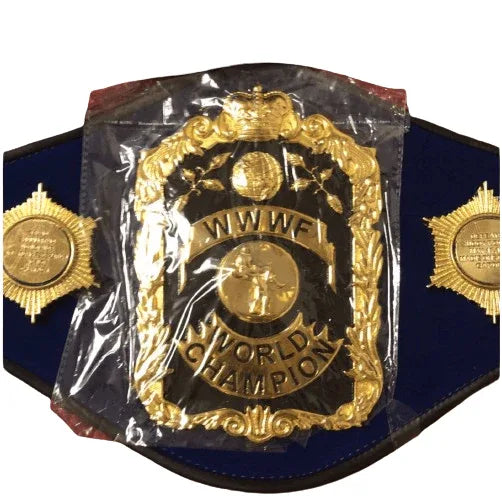WWWF Bruno Sammartino Word Championship Wrestling Title Belt - WWF Belt