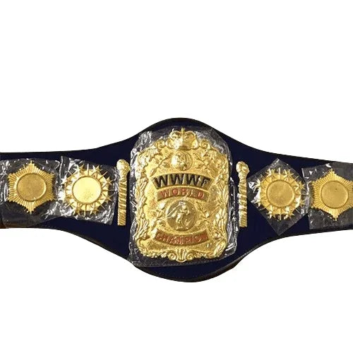 WWWF Bruno Sammartino Word Wrestling Championship Title Belt - WWF Belt
