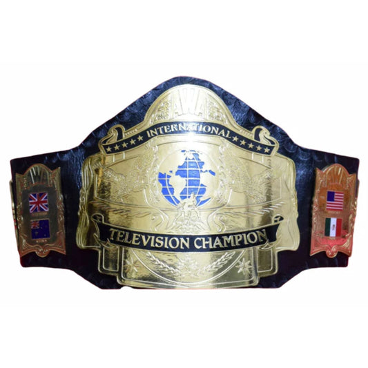 AWA International Television Championship Replica Title Belt