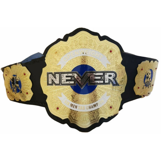 IWGP NEVER Openweight 6-Man Tag Team Championship Replica Title Belt