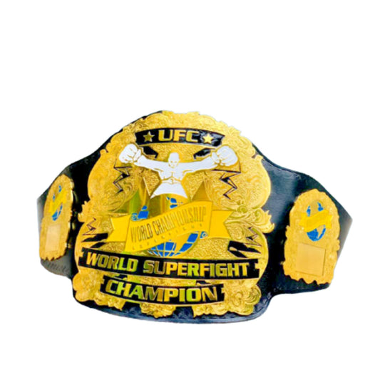 Old UFC MMA Ultimate World SUPERFIGHT Championship Replica Title Belt