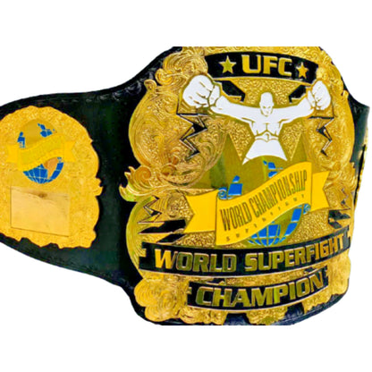 Old UFC MMA Ultimate World SUPERFIGHT Championship Replica Title Belt