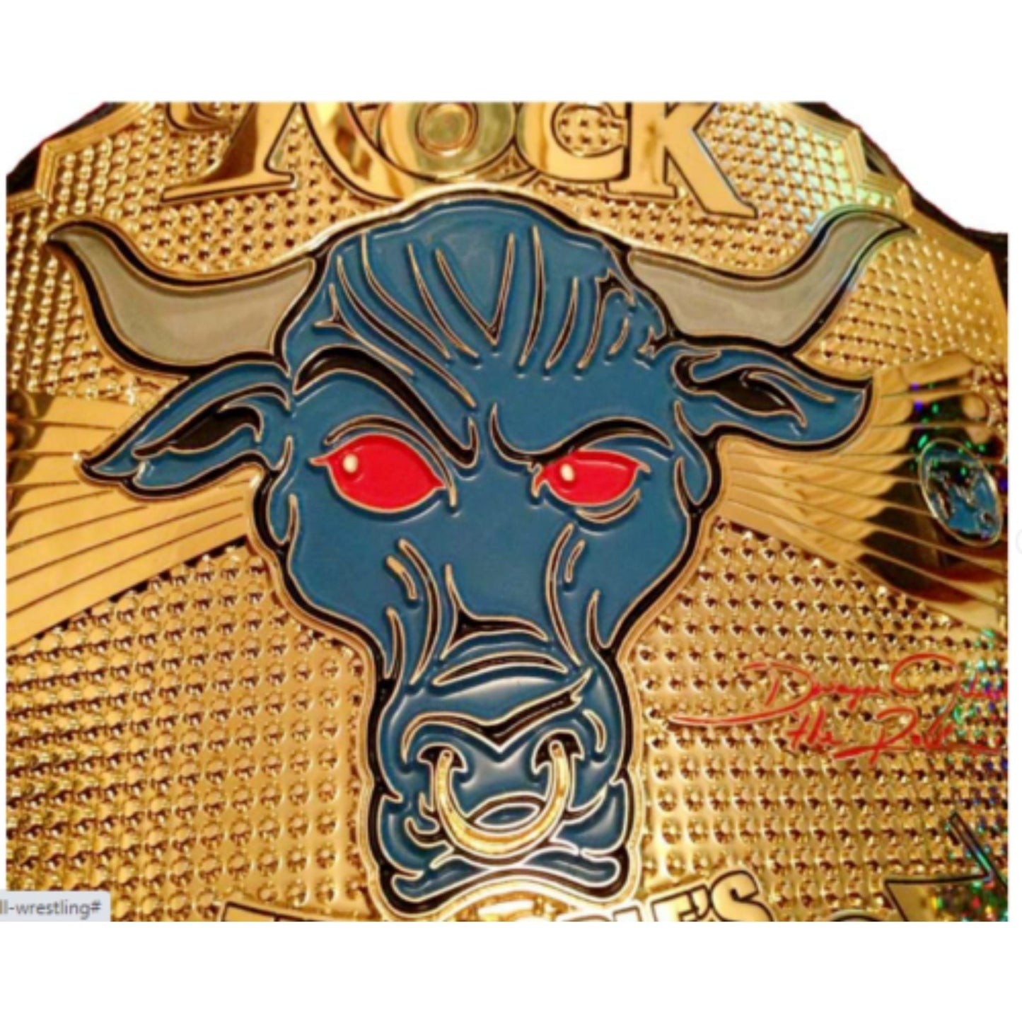 The Rock Brahma Peoples Champion Replica Title Belt