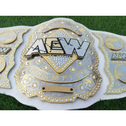 AEW World Wrestling Championship Replica Title Belt - WWF Belt