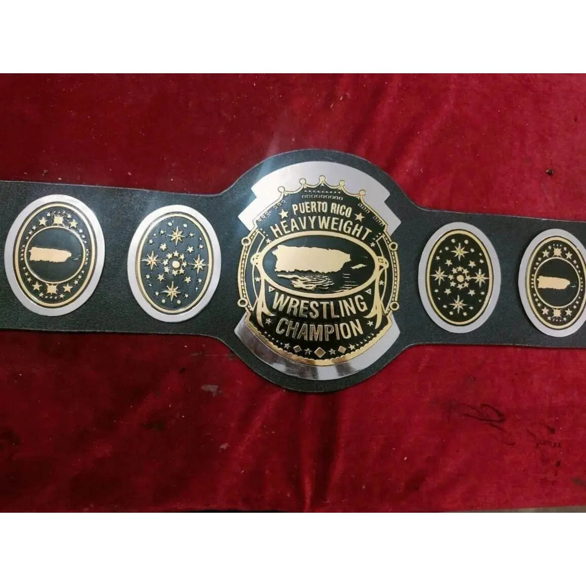 AWA Southern Heavyweight Dual Plated Championship Title Belt - WWF Belt