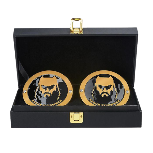 braun strowman side plates championship replica box set