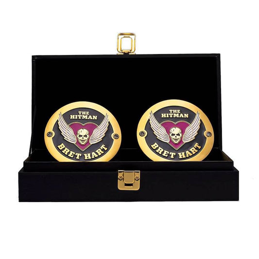 Bret Hart Championship Replica Side Plate Box SetChampionship BeltWWF Belt