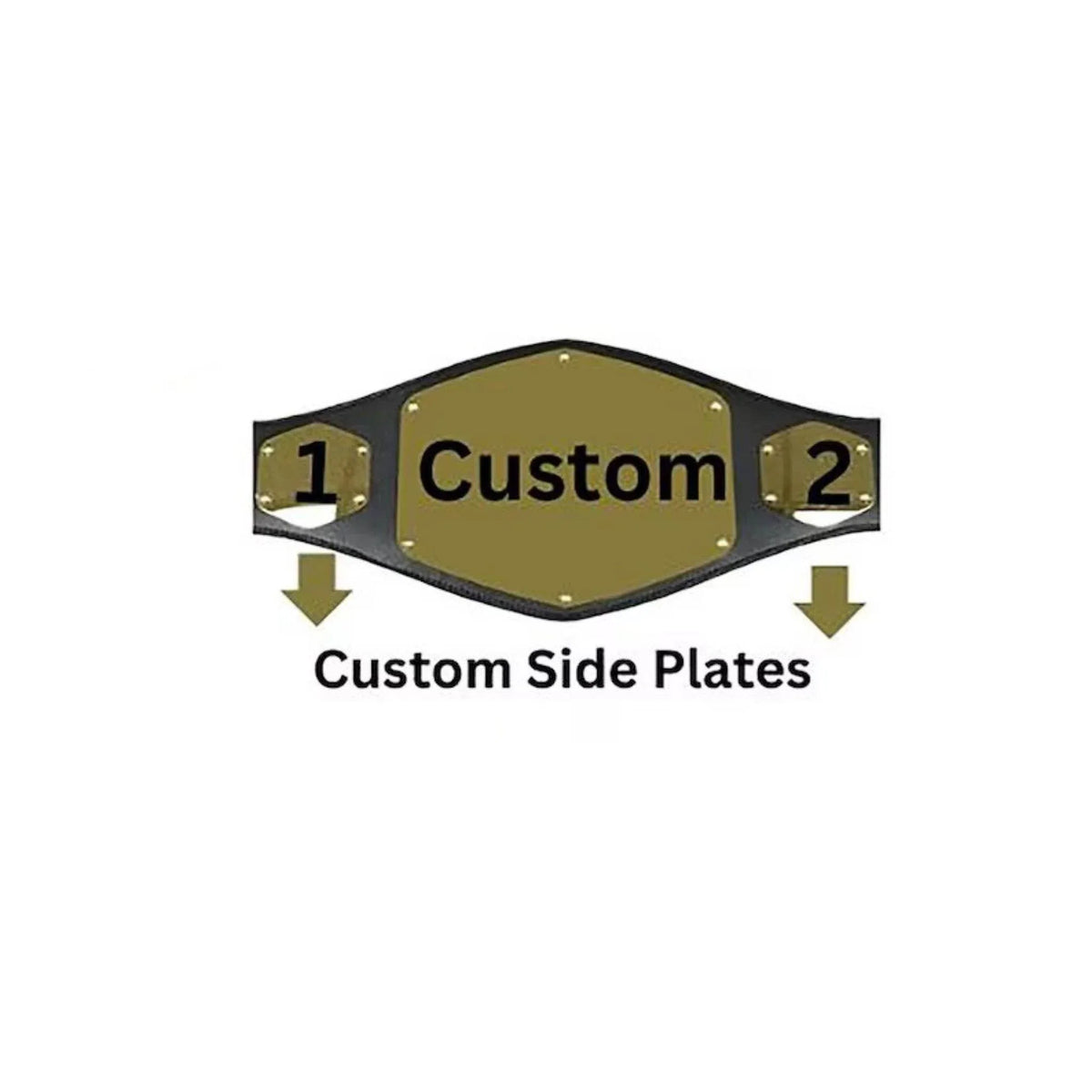 Fully Custom Made Championship Replica Title Belt - WWF Belt