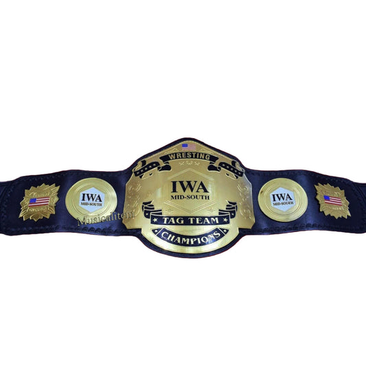 IWA Mid South Tag Team Wrestling Championship Title Belt - WWF Belt