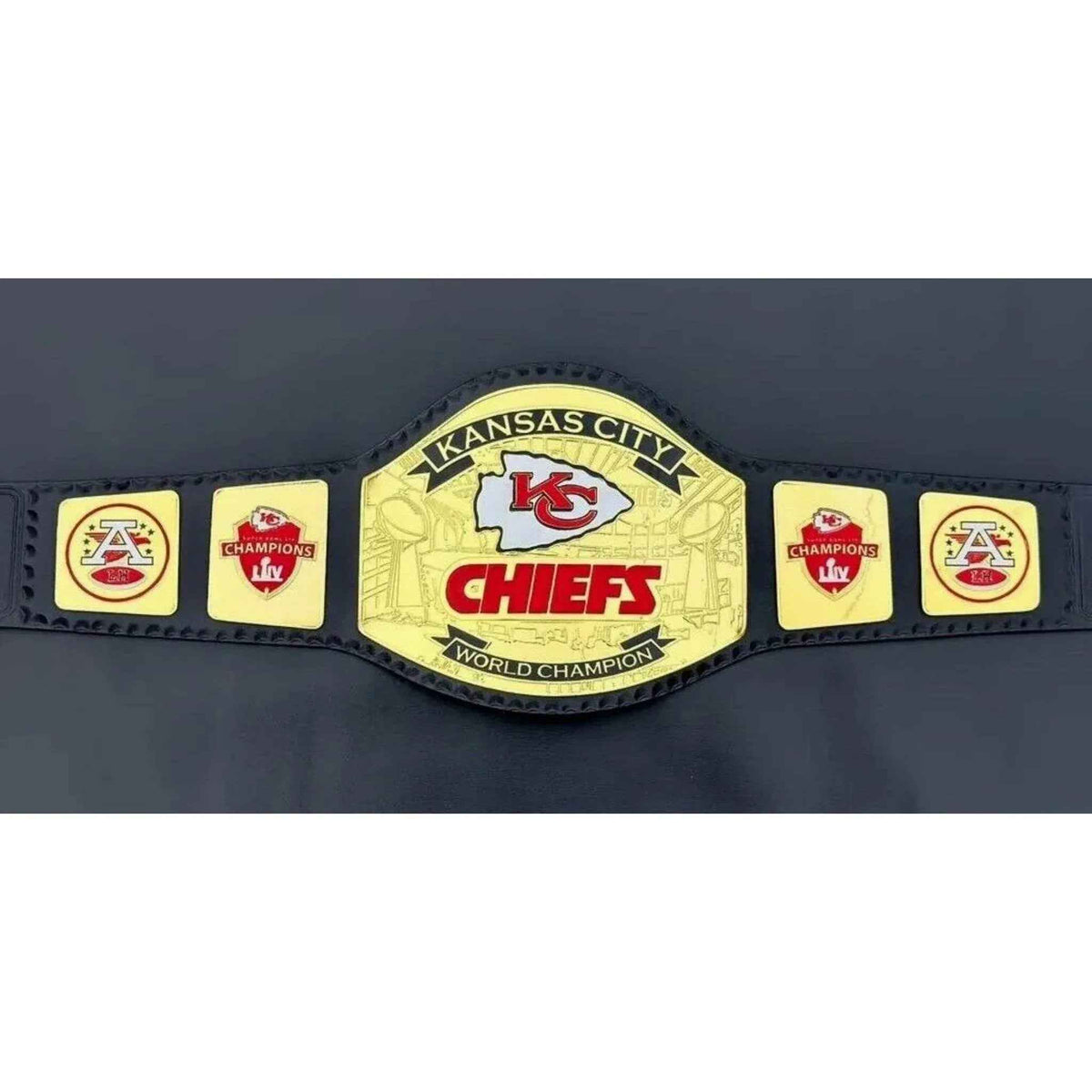 Kansas City Chiefs KC World Champion Replica Title belt - WWF Belt