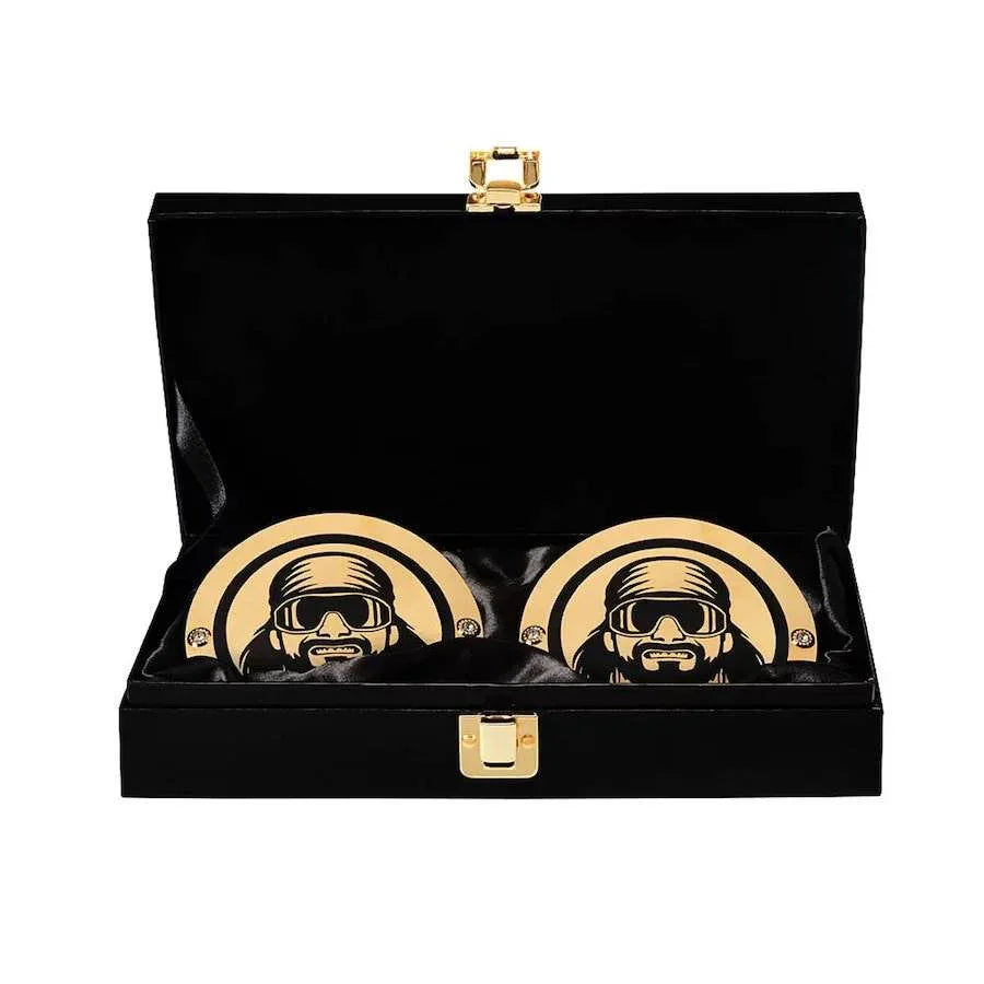 Macho Man Randy Savage Championship Side Plates Box Set - WWF Belt