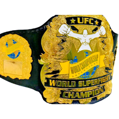Old UFC MMA Ultimate World SUPERFIGHT Championship Title Belt - WWF Belt