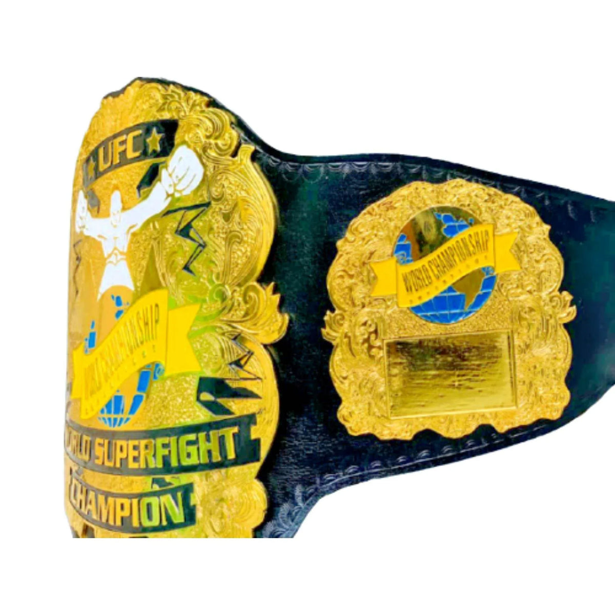 Old UFC MMA Ultimate World SUPERFIGHT Championship Title Belt - WWF Belt