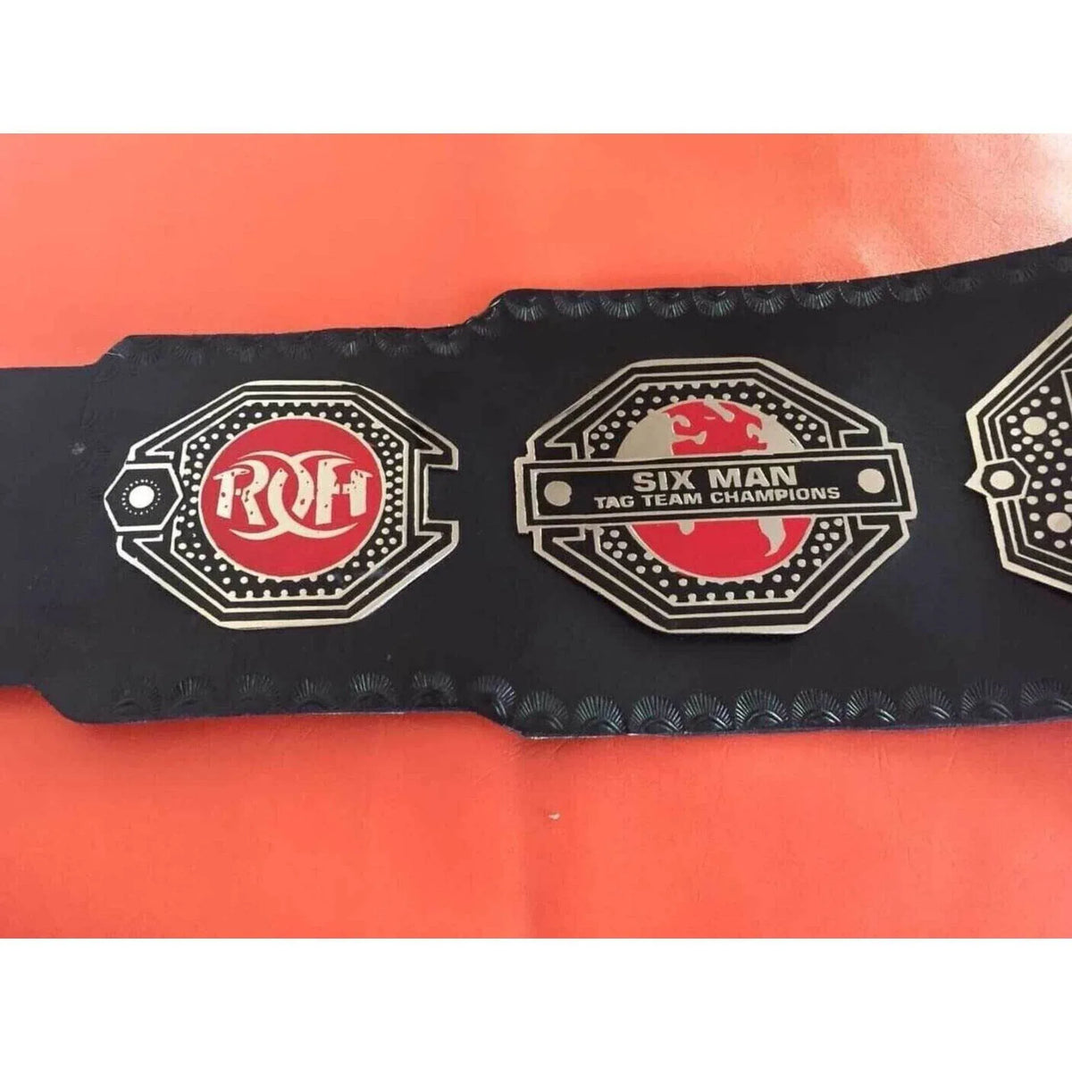 ROH Six Man Tag Team Championship Replica Title Belt - WWF Belt