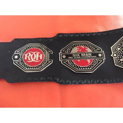 ROH Six Man Tag Team Championship Replica Title Belt - WWF Belt