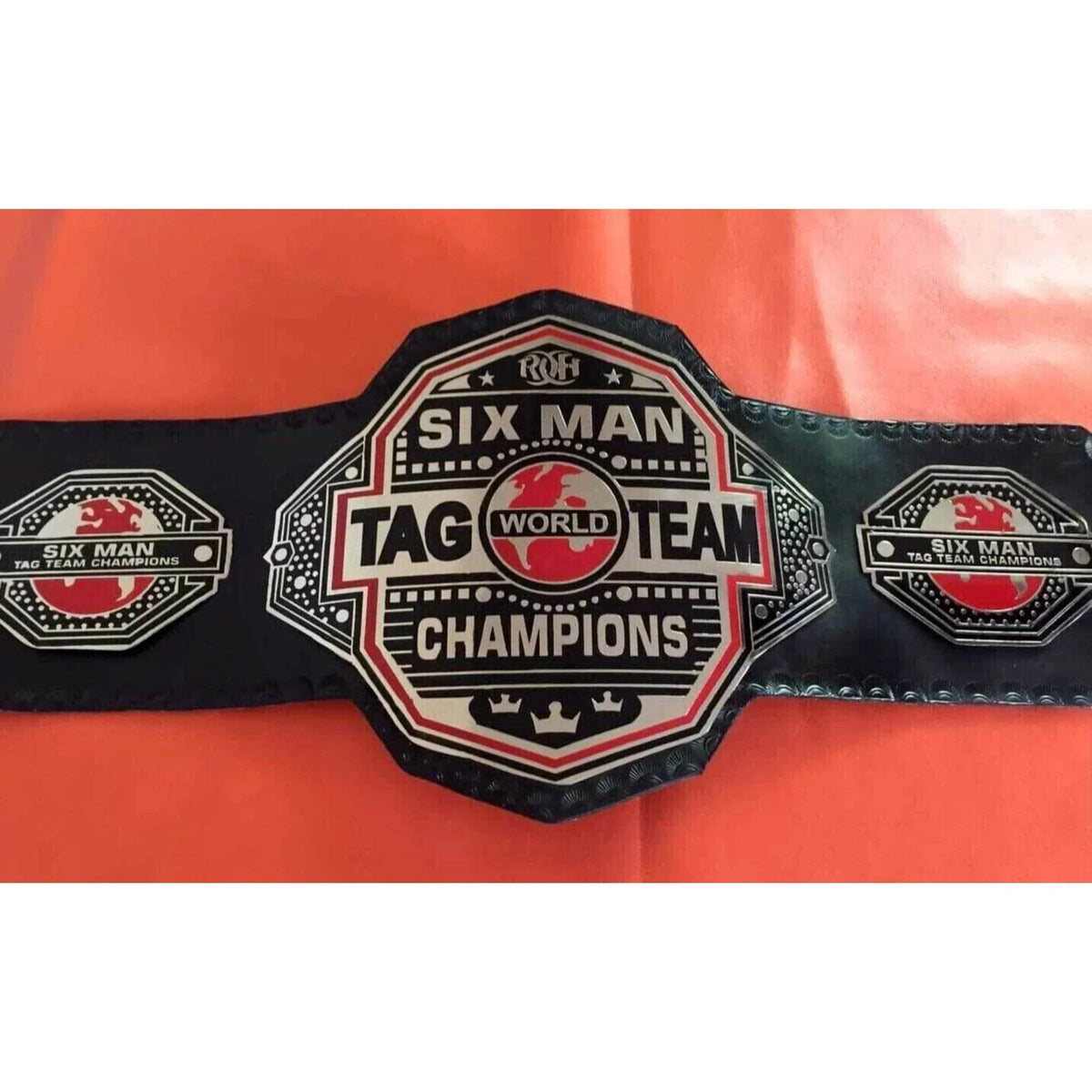 ROH Six Man Tag Team Championship Replica Title Belt - WWF Belt