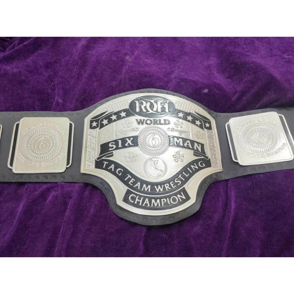 ROH Six Man Tag Team Championship Replica Title Belt - WWF Belt
