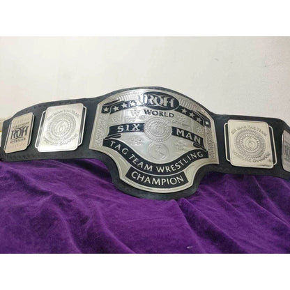 ROH Six Man Tag Team Championship Replica Title Belt - WWF Belt