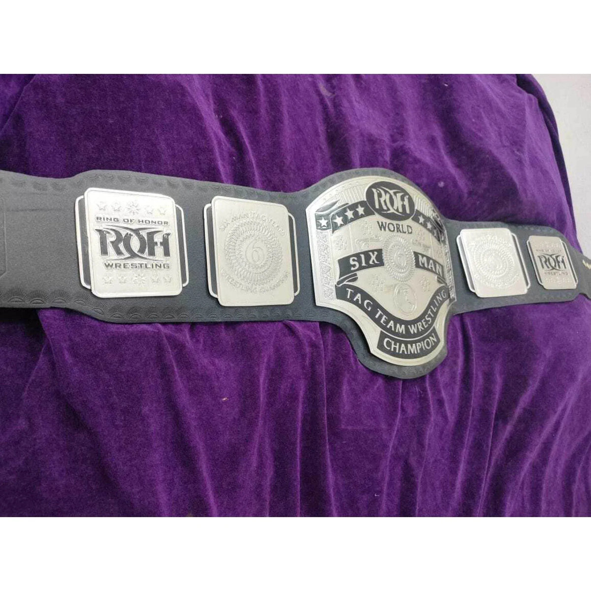 ROH Six Man Tag Team Championship Replica Title Belt - WWF Belt