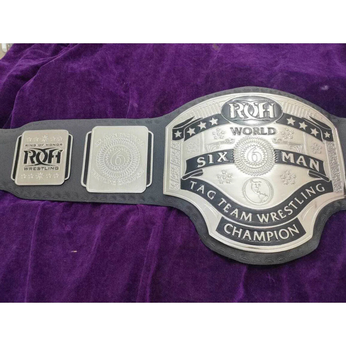 ROH Six Man Tag Team Championship Replica Title Belt - WWF Belt