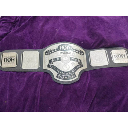 ROH Six Man Tag Team Championship Replica Title Belt - WWF Belt