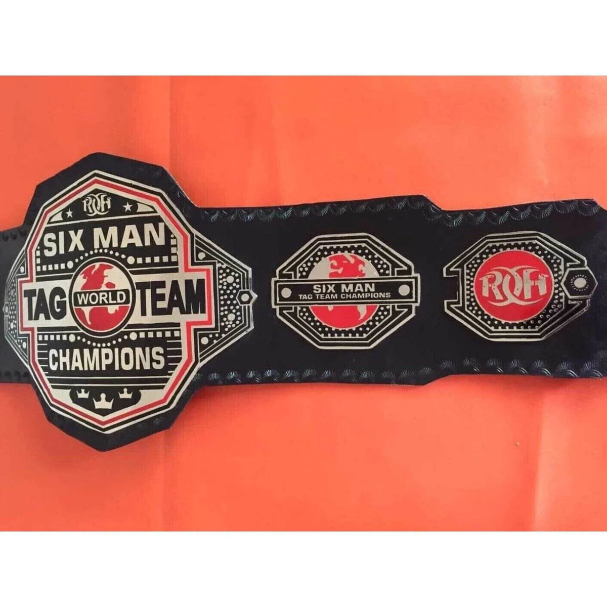 ROH Six Man Tag Team Championship Replica Title Belt - WWF Belt