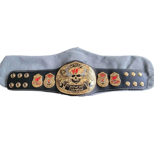 smoking Skull Championship Wrestling Title Belt - WWF Belt