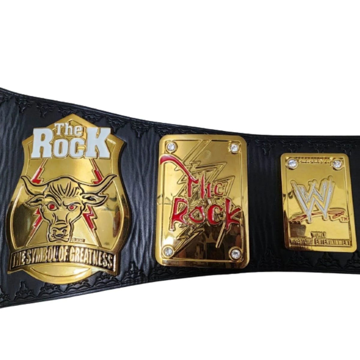 The Rock Brahma Bull Replica Championship Title Belt - WWF Belt